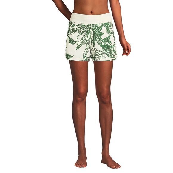 Land's End sunshade UPS 53 inch board shorts panty egret green etched leaves 8 - Picture 3 of 9